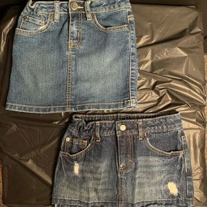 Denim skirts